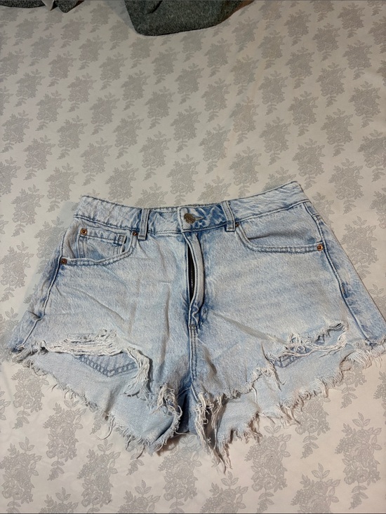 Garage Pants - Garage Light Wash Distressed Denim Shorts
